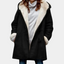 Hooded Wool Blend Lined Coat for Women