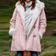 Hooded Wool Blend Lined Coat for Women