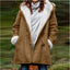 Hooded Wool Blend Lined Coat for Women