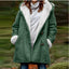 Hooded Wool Blend Lined Coat for Women
