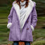 Hooded Wool Blend Lined Coat for Women