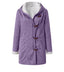Hooded Wool Blend Lined Coat for Women