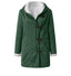 Hooded Wool Blend Lined Coat for Women