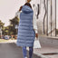 Long Hooded Sleeveless Puffer Vest for Women