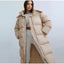 Long Quilted Puffer Coat for Women