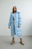 Long Quilted Puffer Coat for Women