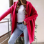 Longline Hooded Open Front Cardigan for Women