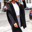 Longline Hooded Open Front Cardigan for Women