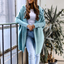 Longline Hooded Open Front Cardigan for Women
