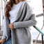 Longline Hooded Open Front Cardigan for Women