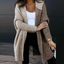 Longline Hooded Open Front Cardigan for Women
