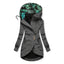 Longline Hooded Zip-Up Jacket for Women