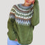 Oversized Nordic Knit Sweater for Women