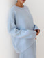 Oversized Long Sleeve Crewneck Sweater for Women