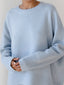 Oversized Long Sleeve Crewneck Sweater for Women