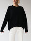 Oversized Long Sleeve Crewneck Sweater for Women