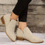 Women’s Pointed Toe V-Cut Ankle Boots