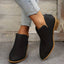 Women’s Pointed Toe V-Cut Ankle Boots