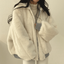 Fleece Lined Reversible Oversized Hooded Jacket for Women
