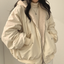Fleece Lined Reversible Oversized Hooded Jacket for Women