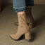 Sleek Pointed Toe Block Heel Ankle Boots for Women