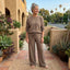 Soft Wide Leg High Waist Knit Lounge Pants for Women