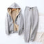 Warm Fleece-Lined Hoodie & Jogger Set for Women