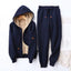 Warm Fleece-Lined Hoodie & Jogger Set for Women