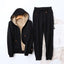 Warm Fleece-Lined Hoodie & Jogger Set for Women