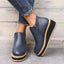 Wedge Side Zip Ankle Boots for Women