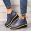 Wedge Side Zip Ankle Boots for Women