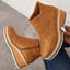 Wedge Side Zip Ankle Boots for Women