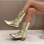 Western Embroidered Pointed Toe Cowboy Boots for Women