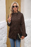 Women’s Casual Hooded Drawstring Jacket