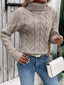 Women’s Cozy Cable Knit Turtleneck Sweater
