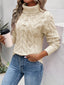 Women’s Cozy Cable Knit Turtleneck Sweater
