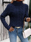 Women’s Cozy Cable Knit Turtleneck Sweater