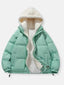 Women’s Cozy Hooded Plush Lined Winter Puffer Jacket