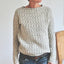 Women’s Cozy Textured Gray Knit Sweater