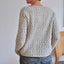 Women’s Cozy Textured Gray Knit Sweater