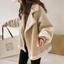 Women’s Faux Shearling Fleece Lined Lapel Jacket