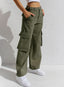 Women’s High Waisted Wide Leg Cargo Pants