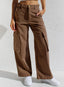 Women’s High Waisted Wide Leg Cargo Pants