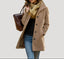 Women’s Long Button Front Winter Coat