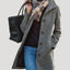 Women’s Long Button Front Winter Coat