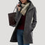 Women’s Long Button Front Winter Coat