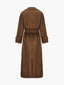 Women’s Long Brown Belted Trench Coat