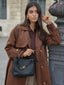 Women’s Long Brown Belted Trench Coat