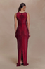Women’s Sequin Boat Neck Sleeveless Bodycon Formal Evening Gown Maxi Dress