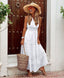 Women’s Sleeveless Boho V-Neck Tiered Maxi Dress